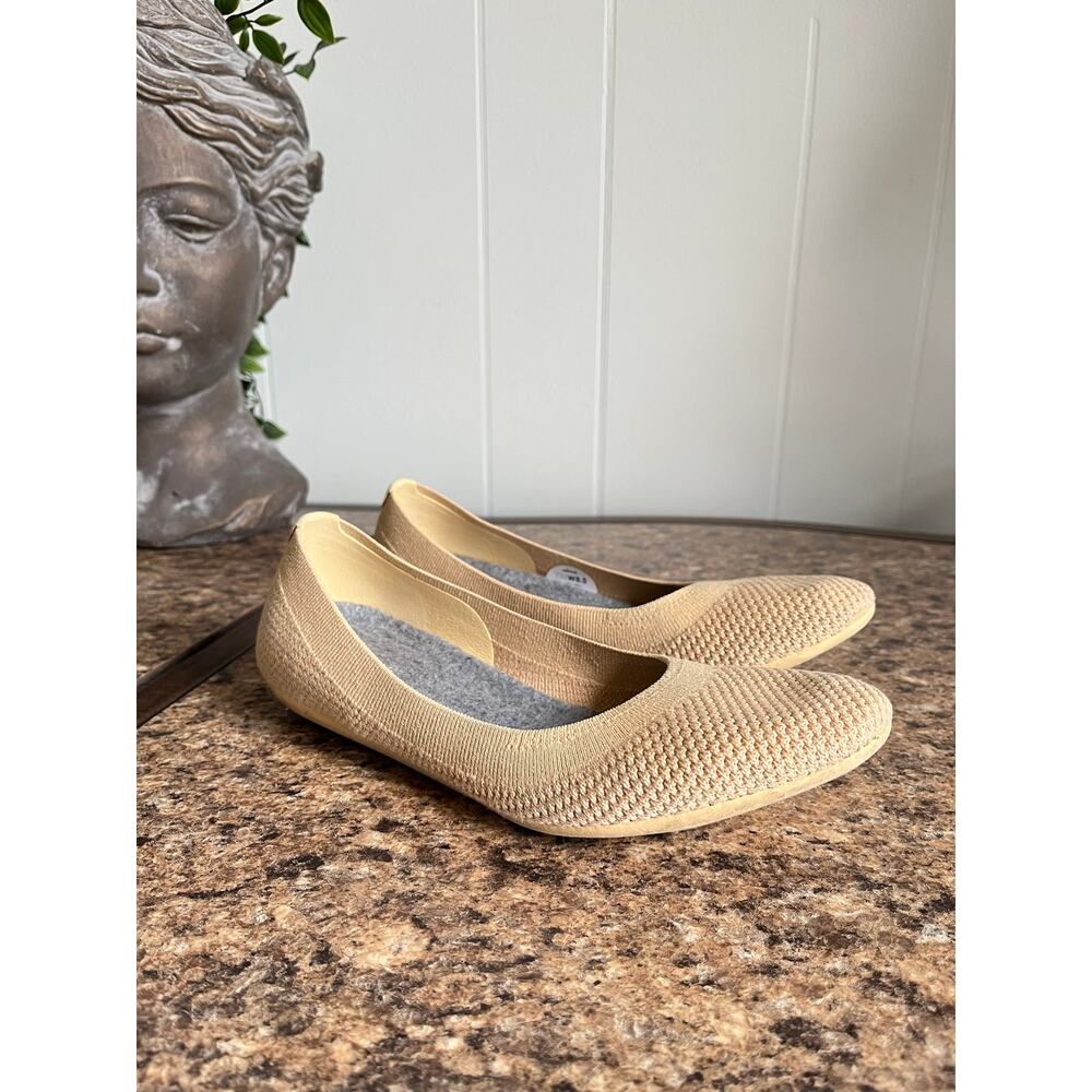 Allbirds Tree Breezers Knit Ballet Flats 8.5 Beige Tan Slip On Comfort Minimal - Picture 11 of 11